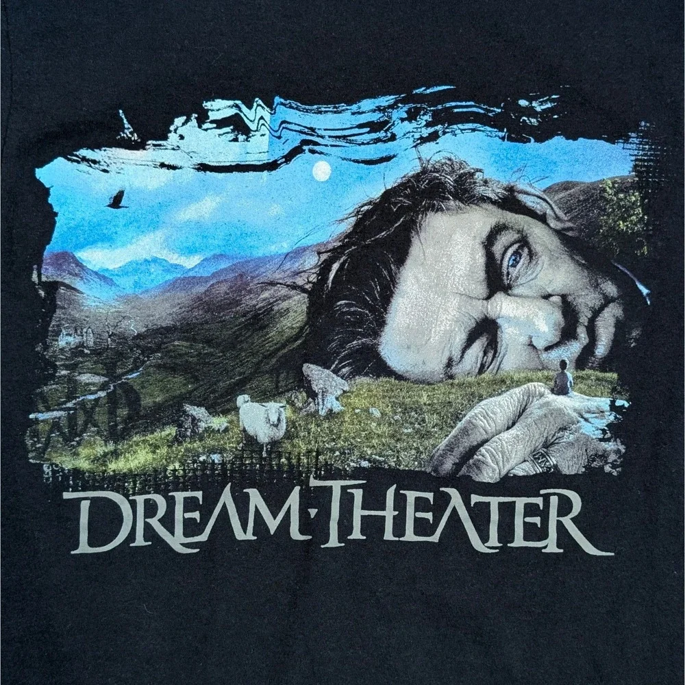 Dream Theater Band Tee Black Unisex Size Small‎ 17x24 Gildan Heavy Cotton
